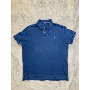 Polo Ralph Lauren Classic Fit Blue Heather Polo Shirt Medium New Preppy Classic